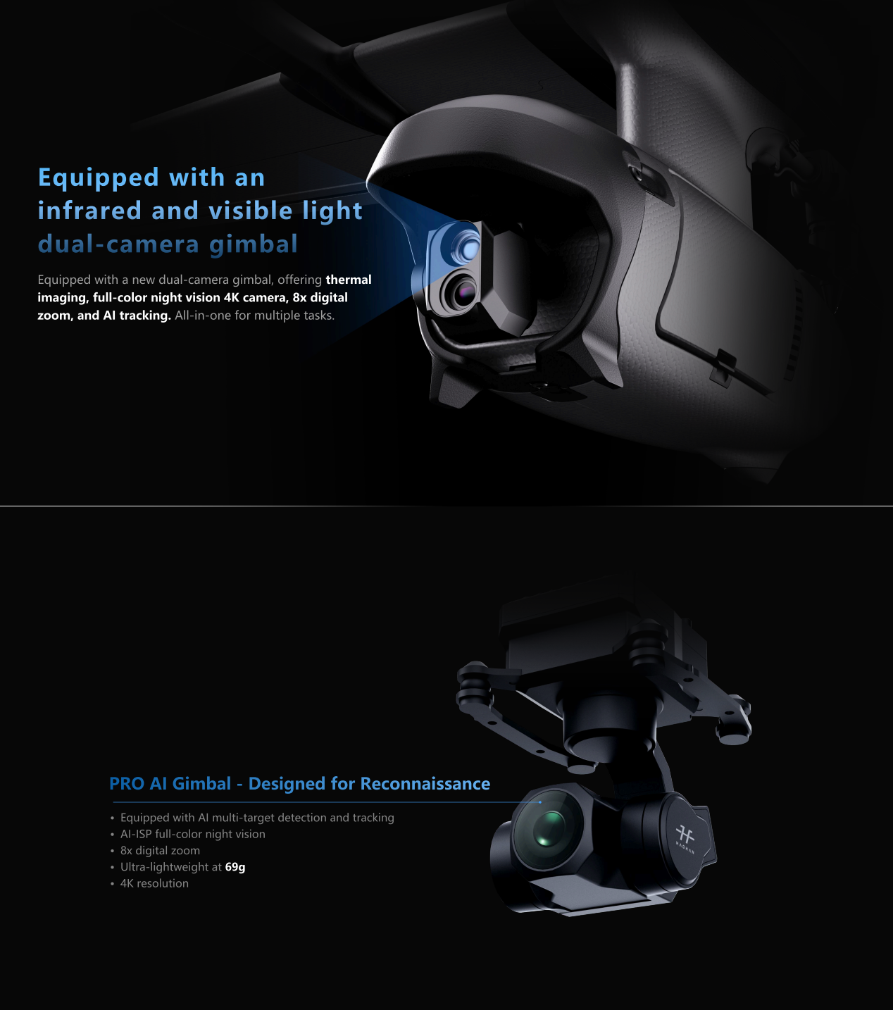 HAOHAN Firefly Modular e Multi-Mount FPV Patrol Drone Suporte VTOL 1080mm Envergadura EPP RC Avião SEMI