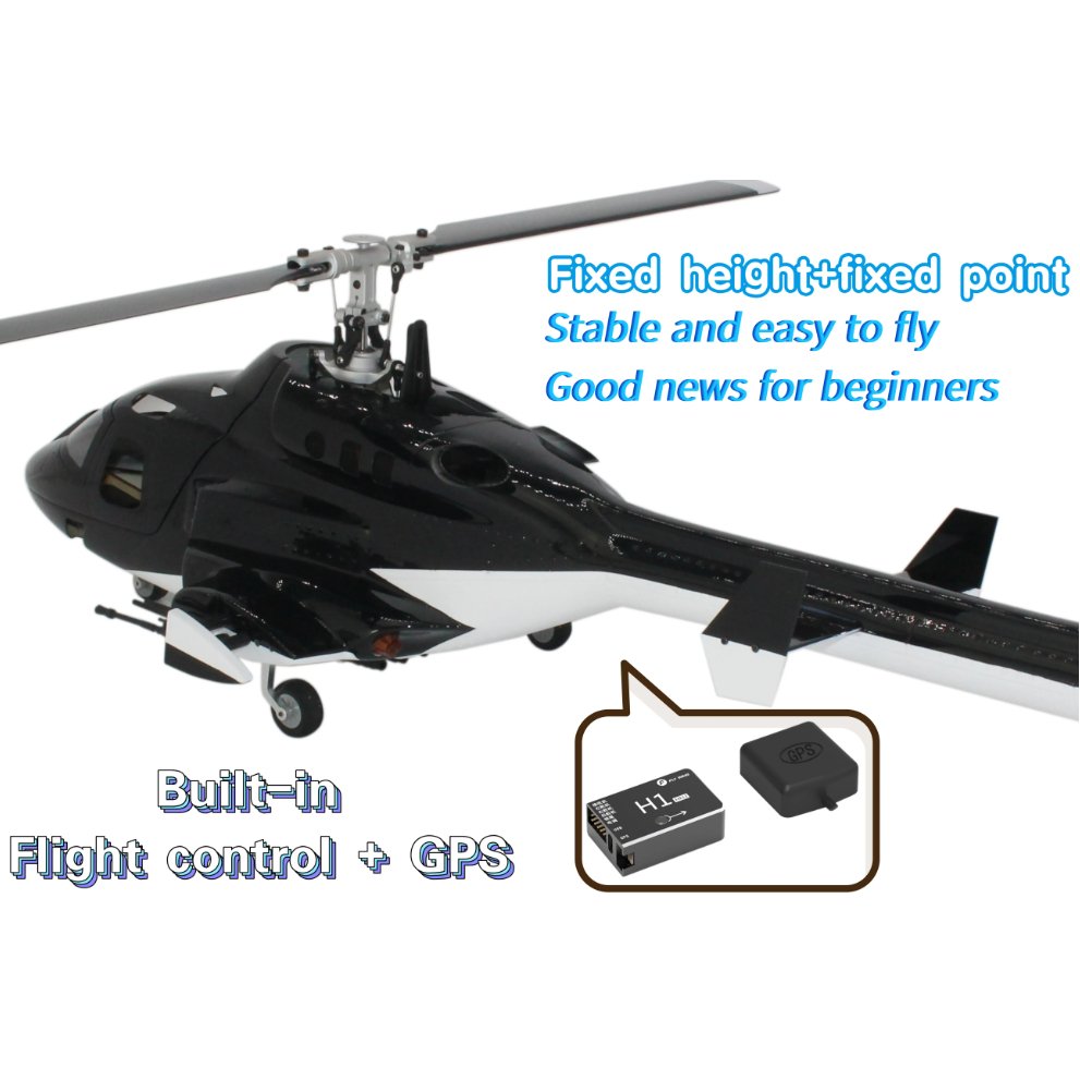 Airwolf 450 Size Helicopter Scale 6CH RC Helicopter GPS with H1 Flight Controlle - G - HOBBY RC OFFICIAL STORE