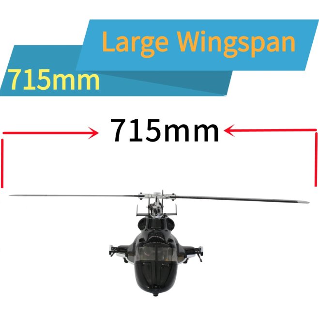 Airwolf 450 Size Helicopter Scale 6CH RC Helicopter GPS with H1 Flight Controlle - G - HOBBY RC OFFICIAL STORE