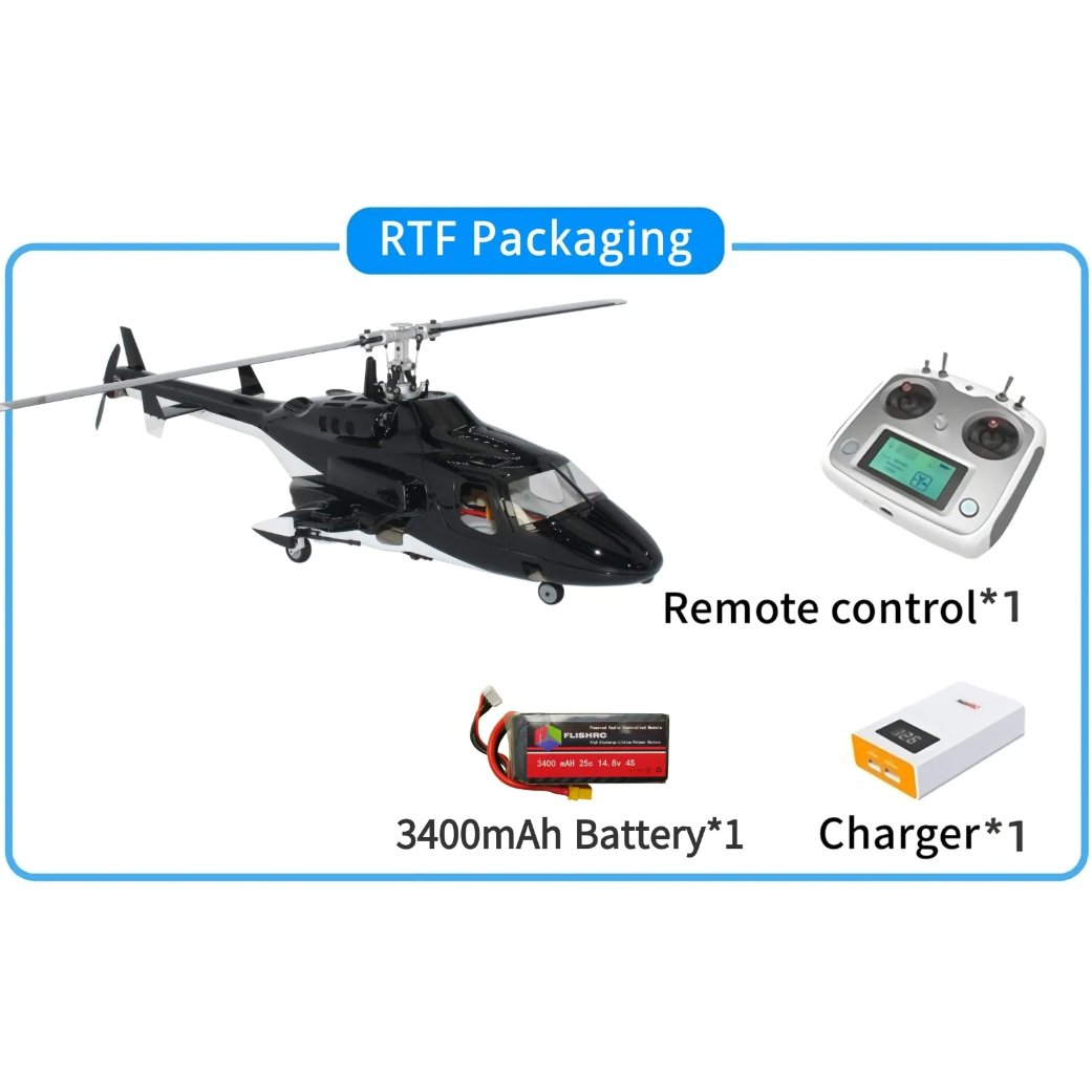 Airwolf 450 Size Helicopter Scale 6CH RC Helicopter GPS with H1 Flight Controlle - G - HOBBY RC OFFICIAL STORE
