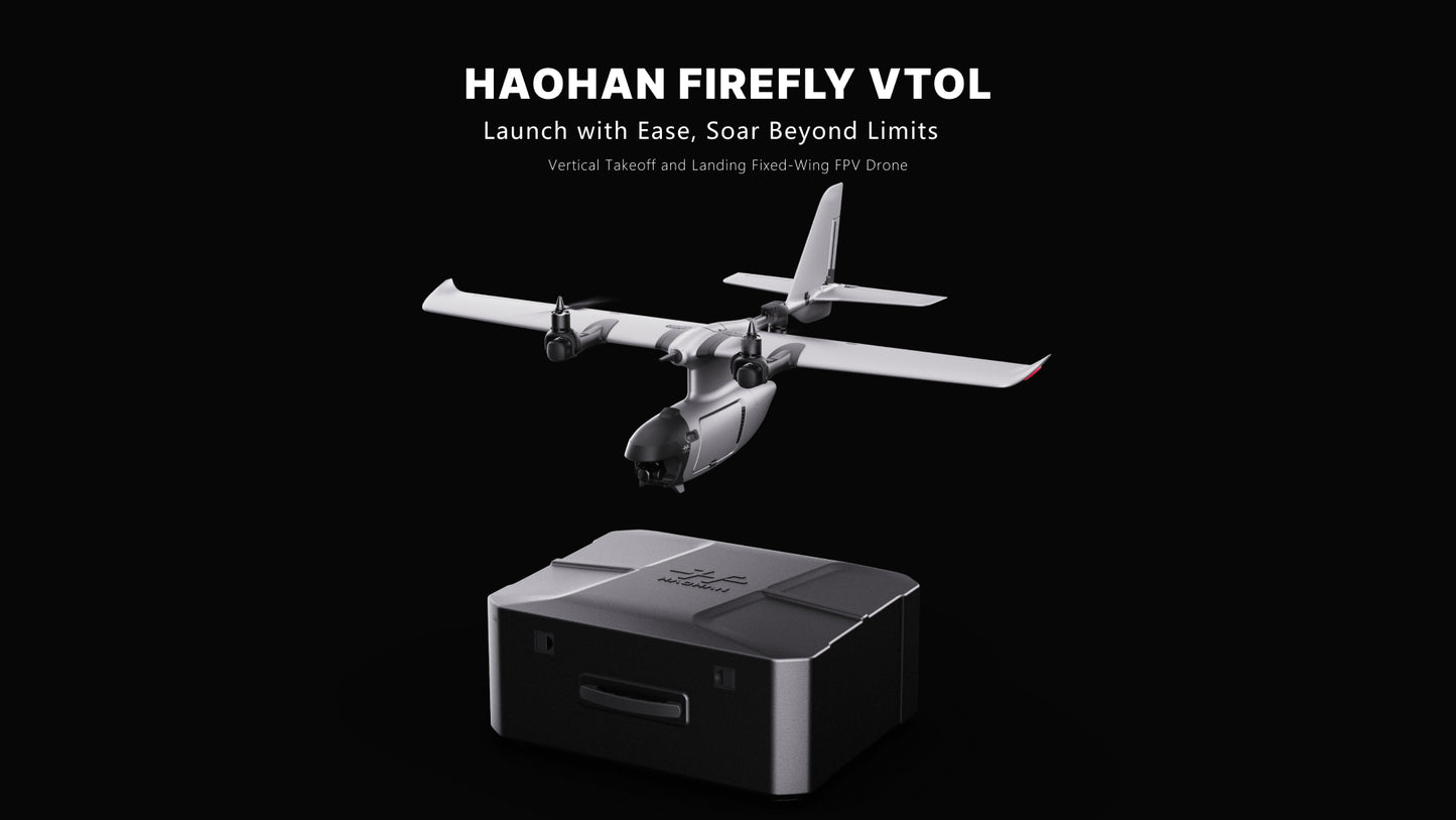 HAOHAN Firefly Modular e Multi-Mount FPV Patrol Drone Suporte VTOL 1080mm Envergadura EPP RC Avião SEMI