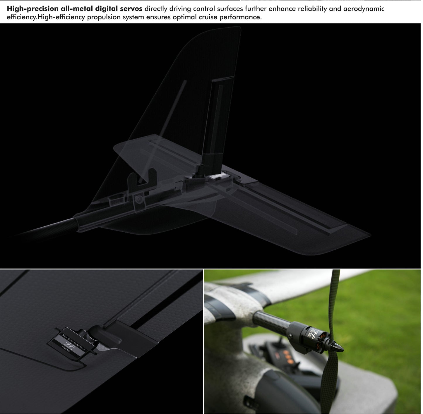 HAOHAN Firefly Modular & Multi-Mount FPV Patrol Drone Support VTOL 1080mm Wingspan EPP RC Airplane Classic