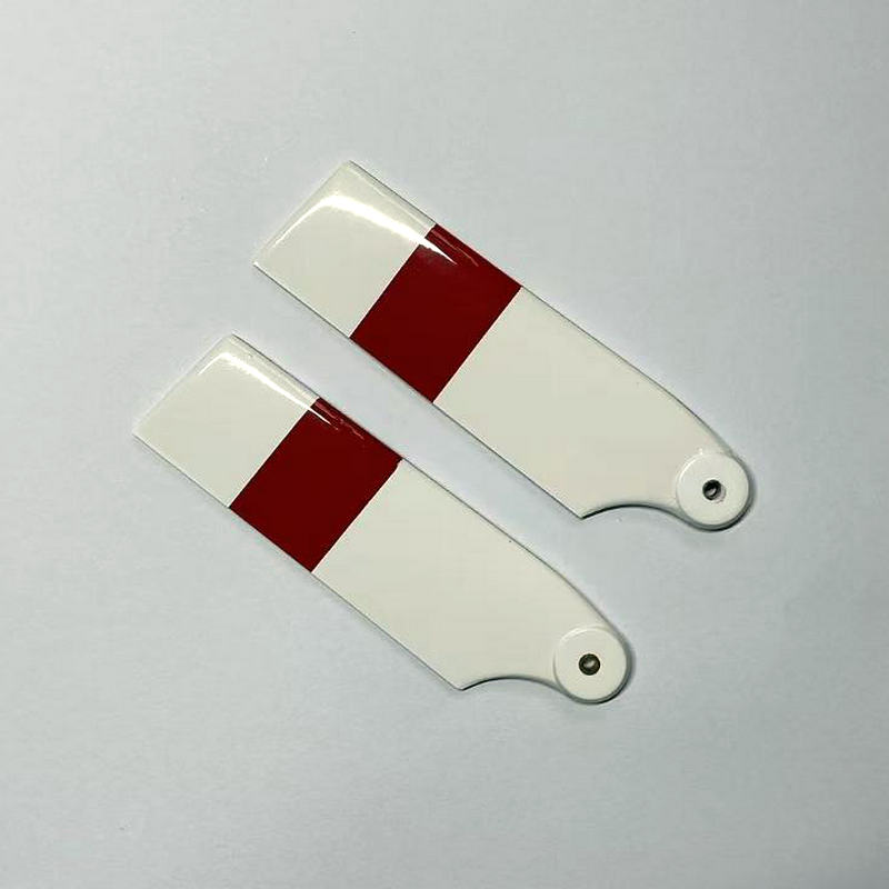 Lâminas de cauda de fibra de carbono de 96 mm para helicóptero RC 