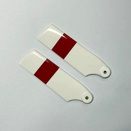 Lâminas de cauda de fibra de carbono de 96 mm para helicóptero RC 