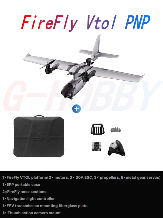 HAOHAN Firefly Modular e Multi-Mount FPV Patrol Drone Suporte VTOL 1080mm Envergadura EPP RC Avião SEMI
