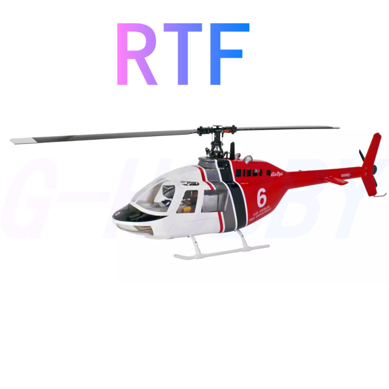 Bell 206 450 Size Helicopter Scale Tow Rotor Blades 6CH GPS with H1 Flight Controlle RTF - G - HOBBY RC OFFICIAL STORE