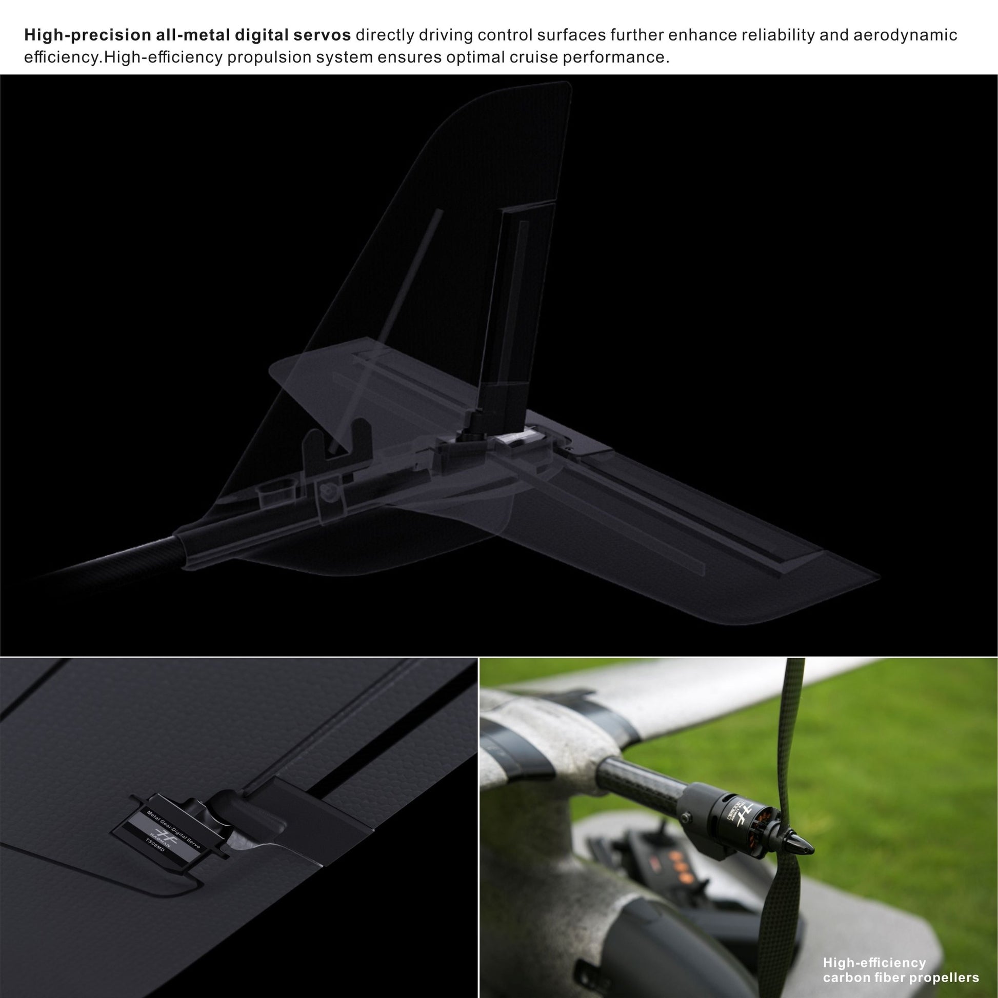 HAOHAN Firefly Modular & Multi - Mount FPV Patrol Drone Support VTOL 1080mm Wingspan EPP RC Airplane PNP - G - HOBBY RC OFFICIAL STORE