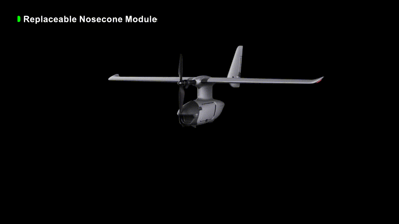 HAOHAN Firefly Modular & Multi-Mount FPV Patrol Drone Support VTOL 108 ...