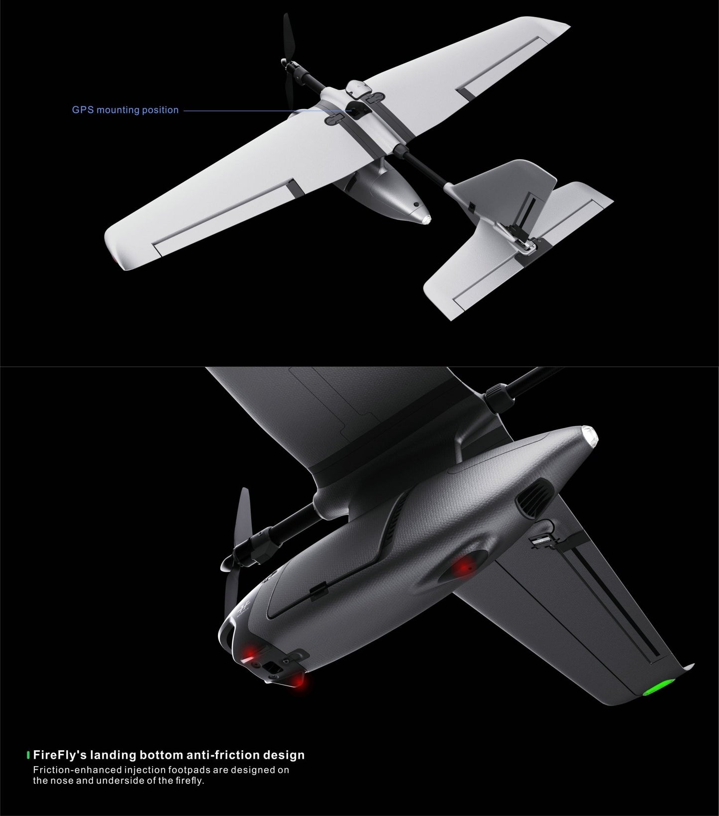 HAOHAN Firefly Modular & Multi - Mount FPV Patrol Drone Support VTOL 1080mm Wingspan EPP RC Airplane SEMI - G - HOBBY RC OFFICIAL STORE