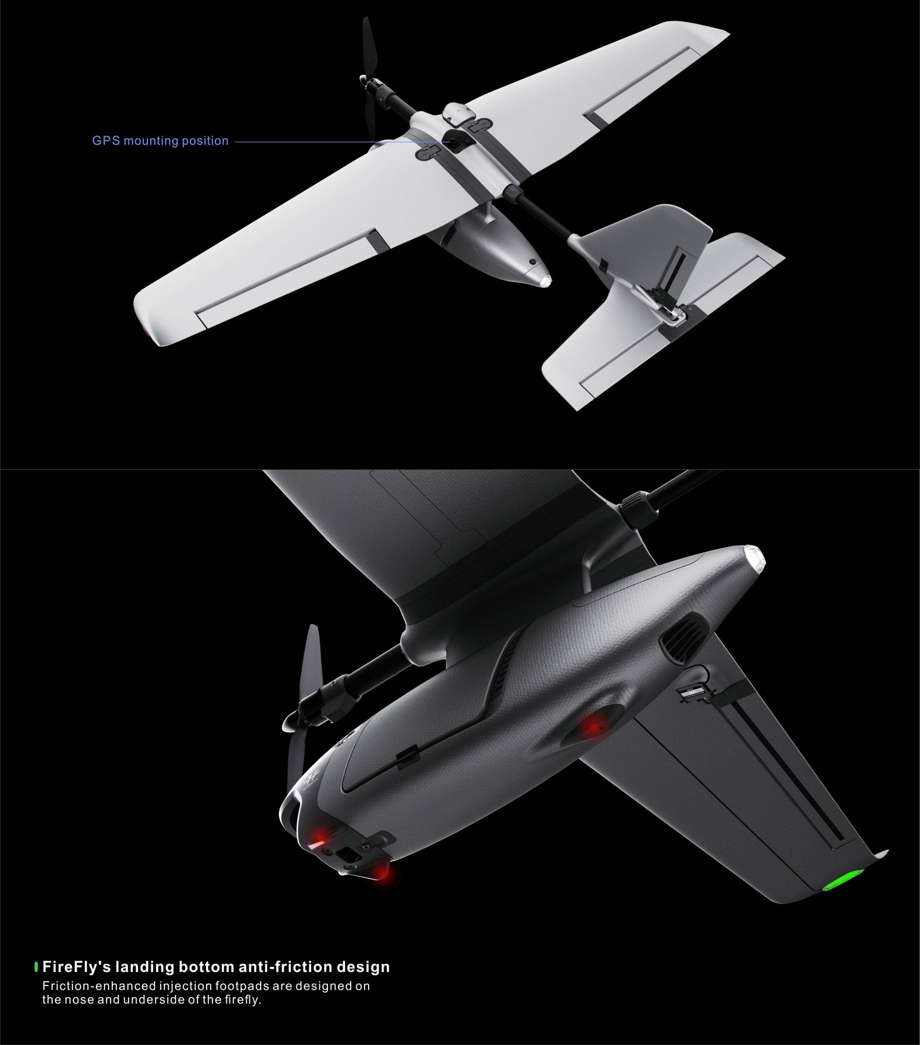 HAOHAN Firefly Modular & Multi - Mount FPV Patrol Drone Support VTOL 1080mm Wingspan EPP RC Airplane SEMI - G - HOBBY RC OFFICIAL STORE