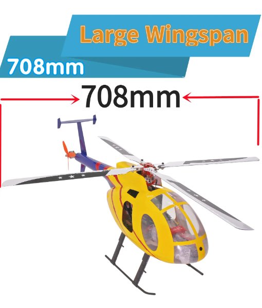 MD500E MD500 G - Jive 450 Size Helicopter Scale Four Rotor Blades 6CH GPS with H1 Flight Controller RTF - G - HOBBY RC OFFICIAL STORE