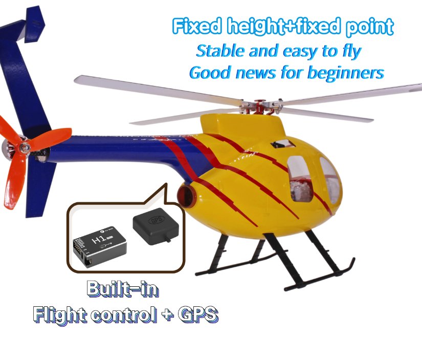 MD500E MD500 G - Jive 450 Size Helicopter Scale Four Rotor Blades 6CH GPS with H1 Flight Controller RTF - G - HOBBY RC OFFICIAL STORE