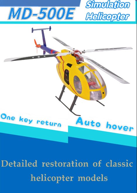 MD500E MD500 G - Jive 450 Size Helicopter Scale Four Rotor Blades 6CH GPS with H1 Flight Controller RTF - G - HOBBY RC OFFICIAL STORE
